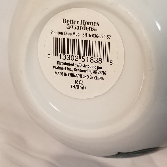 Hamsa Hand Good Luck Coffee Mug Better Homes and Gardens Tea cup 16 oz. - Picture 9 of 9